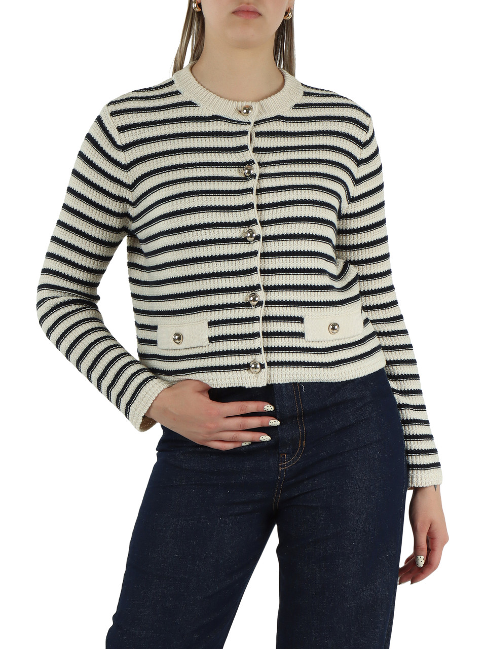 BLU | Cardigan girocollo VODKA in misto cotone