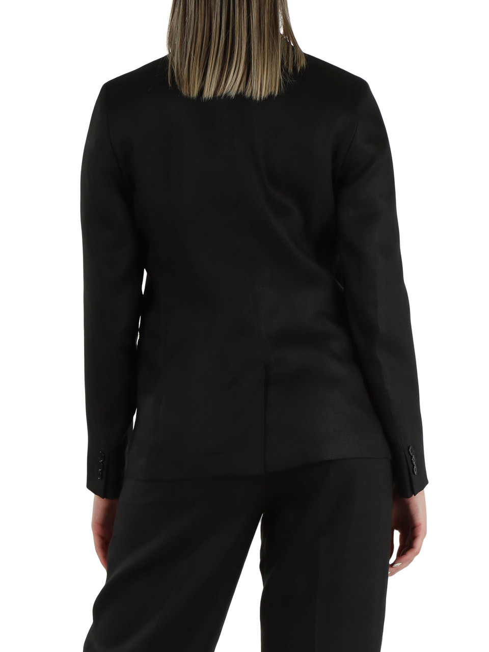 SCHWARZ | NALUT Leinen-Canvas-Jacke