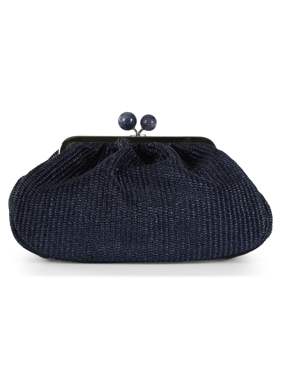 BLU | Borsa Pasticcino media effetto rafia FORTUNA