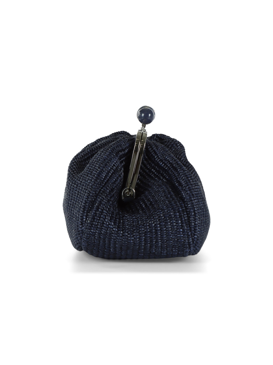 BLU | Borsa Pasticcino media effetto rafia FORTUNA