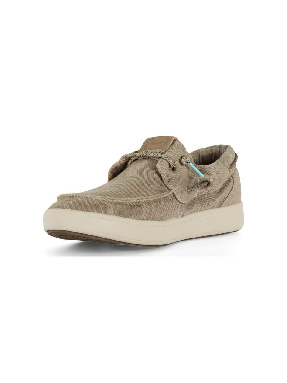 BEIGE | Scarpe da barca in cotone biologico