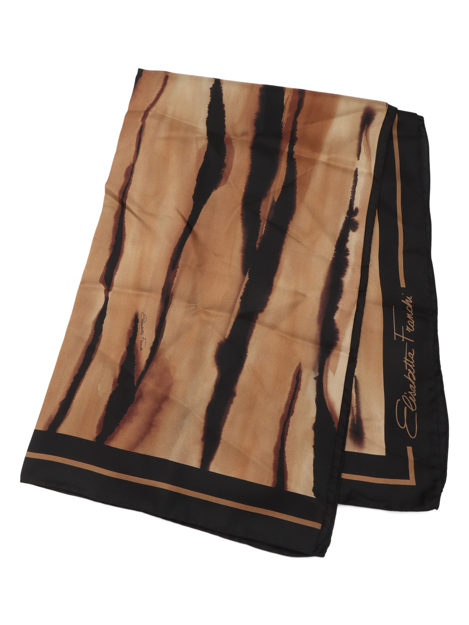 CAMMELLO | Foulard quadrato in twill di seta con stampa all over