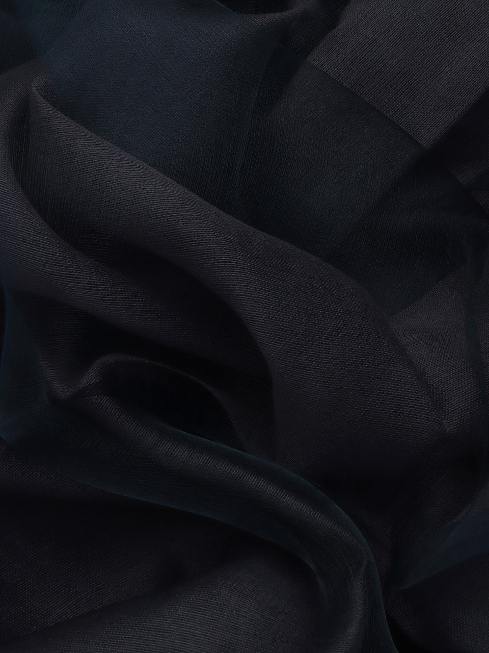 BLU SCURO | Stola in organza di seta e viscosa FILTRO