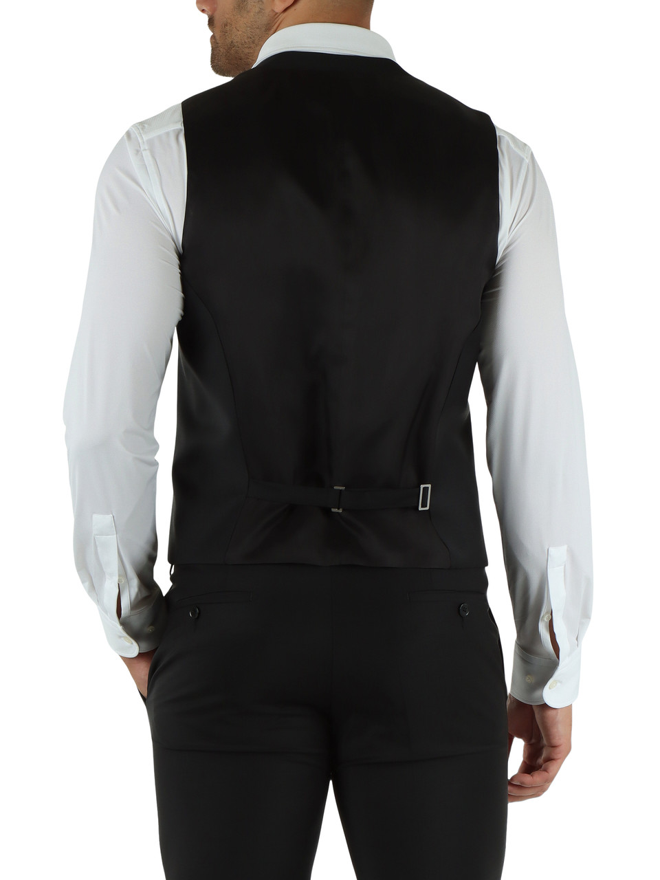 NERO | Gilet in misto lana vergine LAMBERT Ceremony
