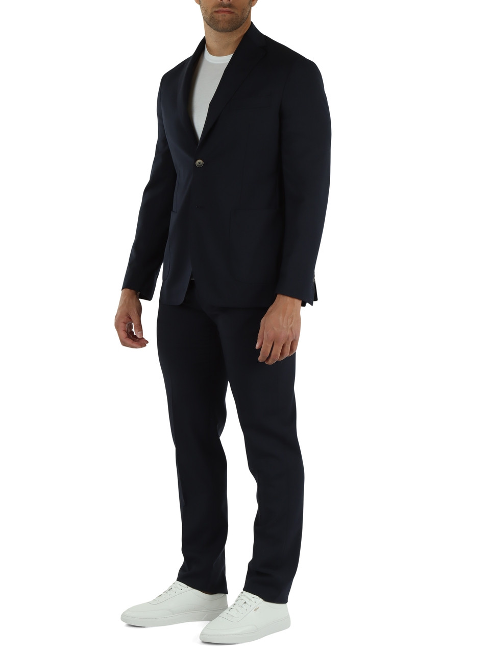 BLU SCURO | Abito due pezzi in misto lana Drop 7