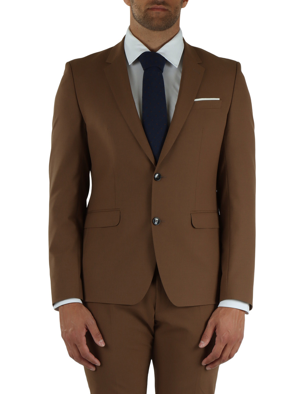 MARRONE CHIARO | MOVE: Giacca extra slim in misto lana vergine NICK