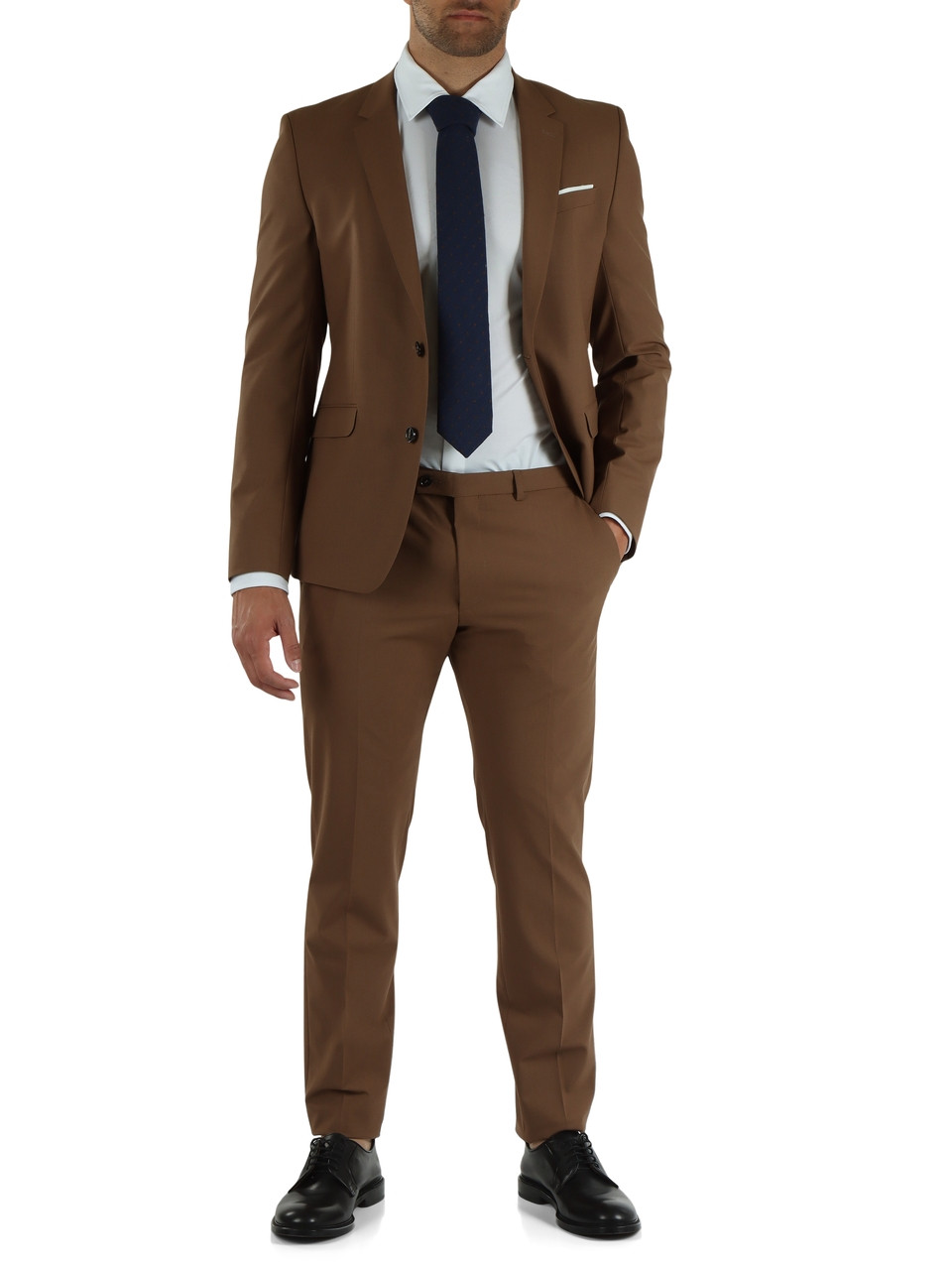 MARRONE CHIARO | MOVE: Giacca extra slim in misto lana vergine NICK