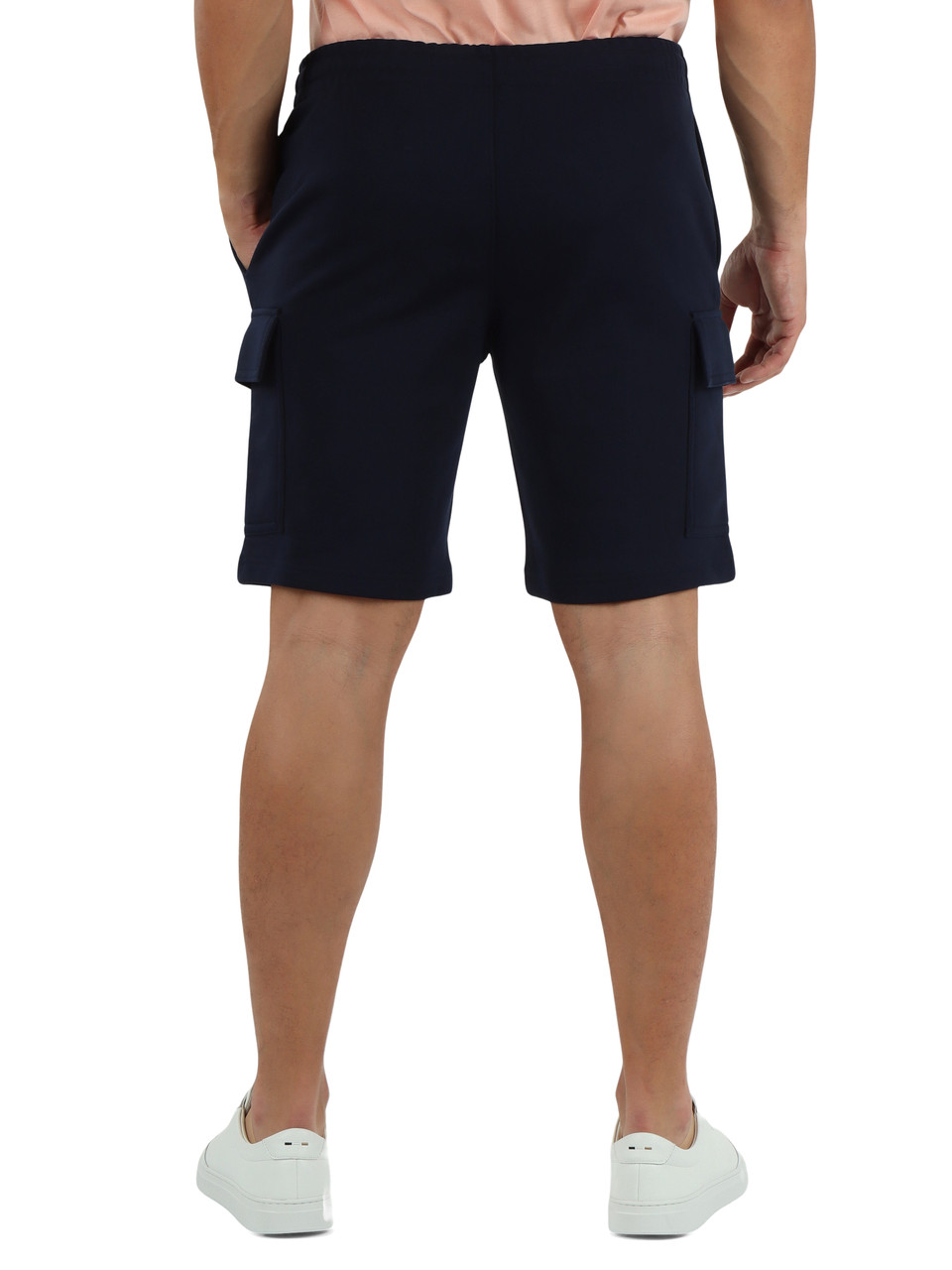 BLU SCURO | Pantaloncini sportivi regular fit con tasche cargo