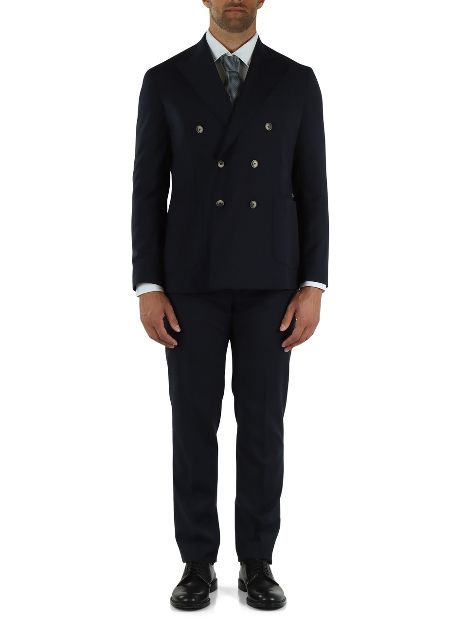 BLU SCURO | Abito due pezzi in misto lana Drop 7