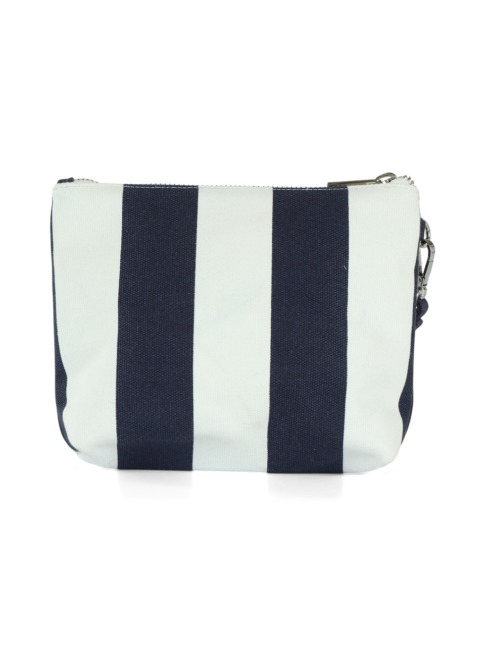 BIANCO | BEACH: Mini pochette stampata in canvas
