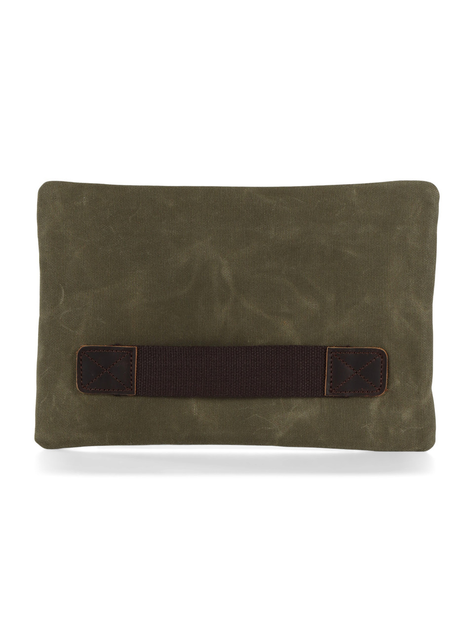 VERDE MILITARE | Pochette in canvas effetto vintage