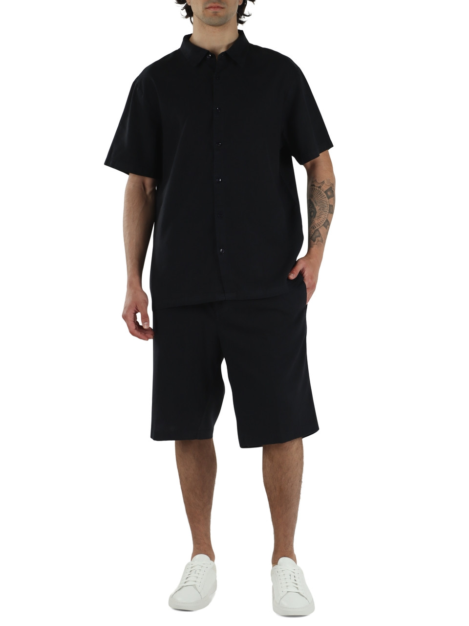BLU SCURO | Camicia DAILY TENCEL Tencelinen