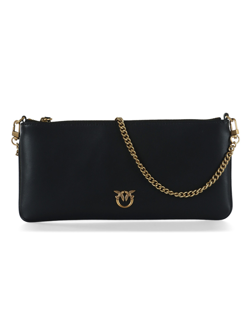 NERO | Pochette in pelle HORIZONTAL FLAT