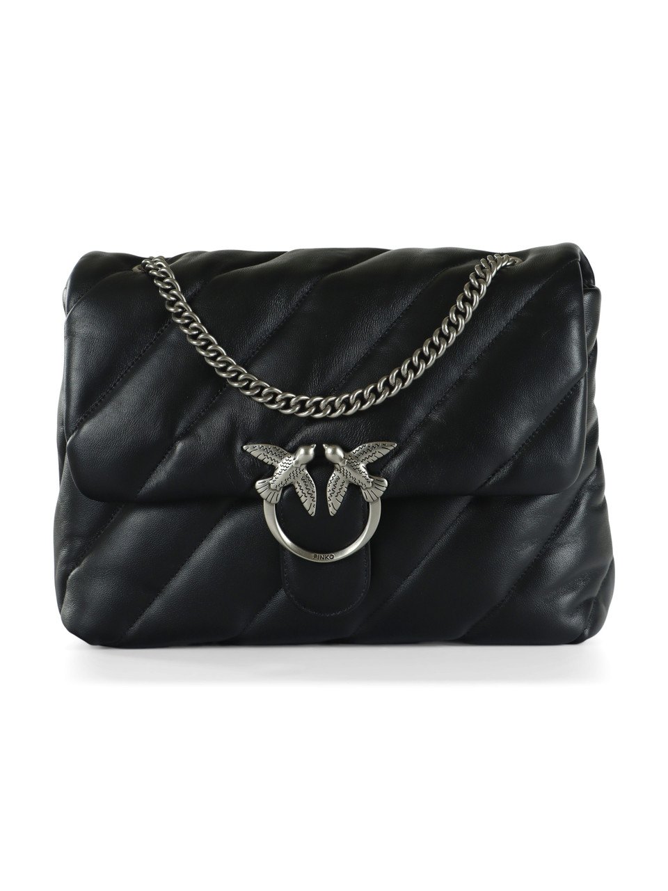 NERO | Borsa a tracolla in pelle trapuntata LOVE PUFF BIG CL.