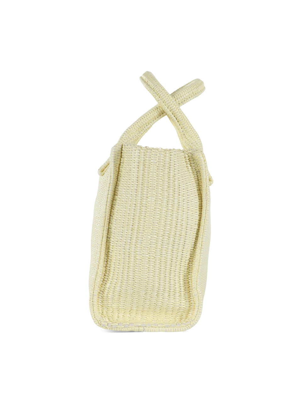 GIALLO CHIARO | Borsa a mano in rafia BEACH SHOPPER MINI