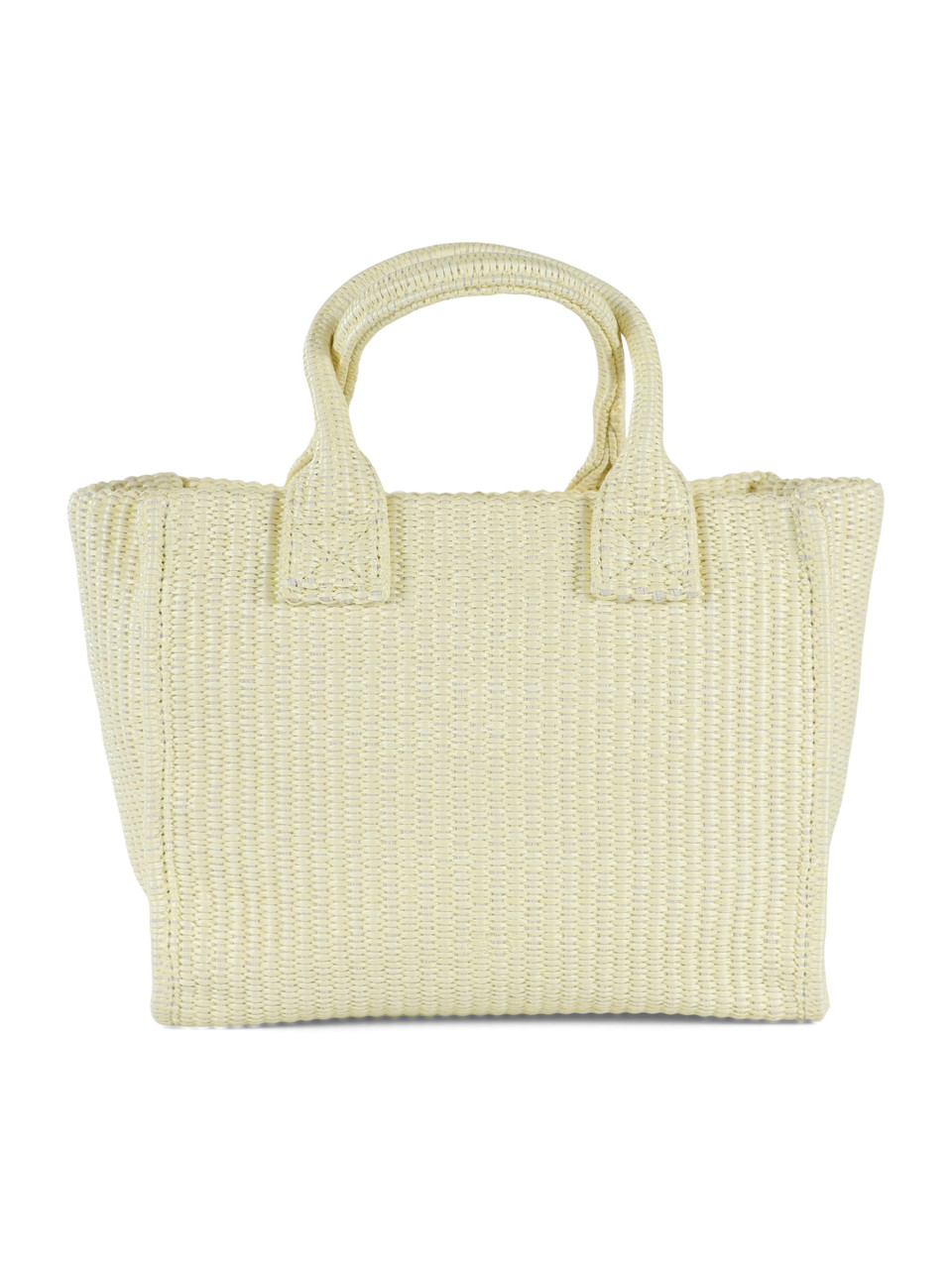 GIALLO CHIARO | Borsa a mano in rafia BEACH SHOPPER MINI