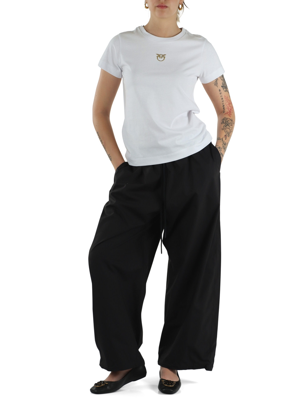 SCHWARZ | OGLIASTRA Hose aus Baumwollpopeline