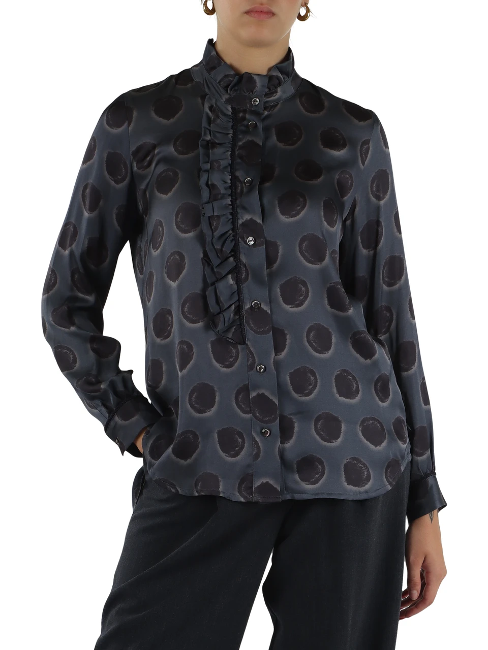 BLU | Camicia stampata in viscosa
