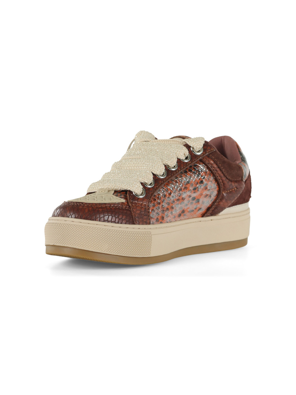 MARRONE | Sneakers SOUTHBANK TAG stampa snake