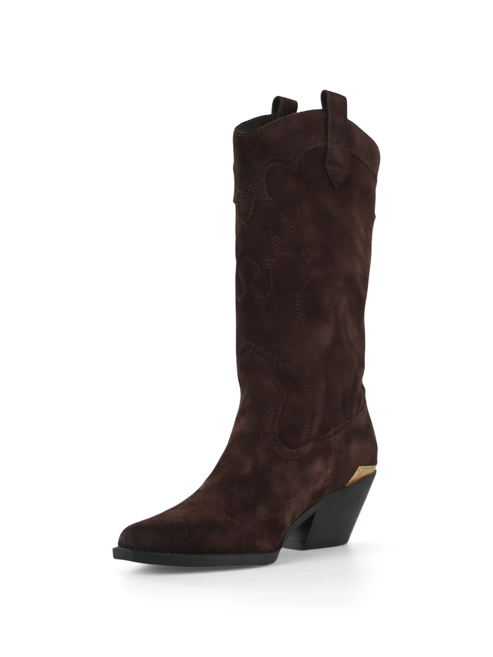 MARRONE | Stivali texani in suede AUSTIN 05