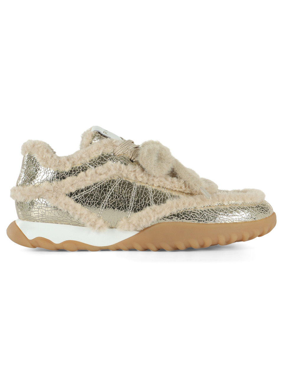 BEIGE | Sneakers in pelle craquelè GEA 02