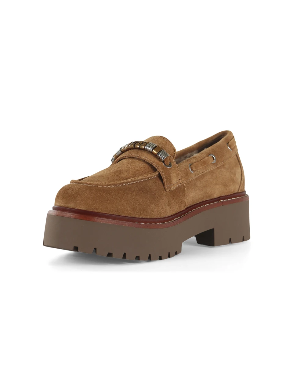 MARRONE CHIARO | Mocassino in suede MARGARET 02