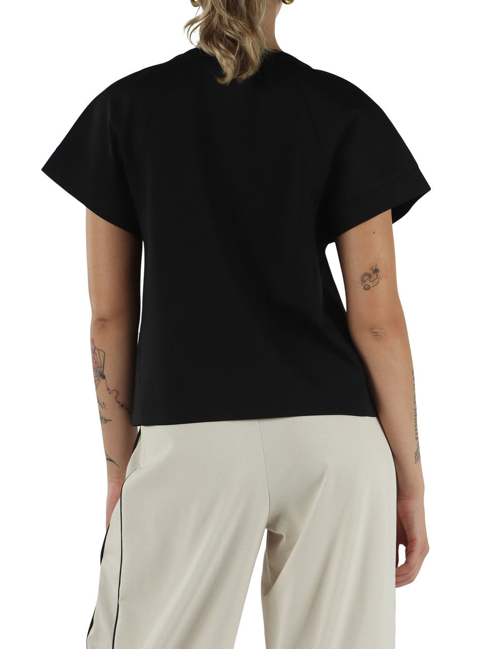 NERO | Top in misto cotone e lyocell CALIFFO