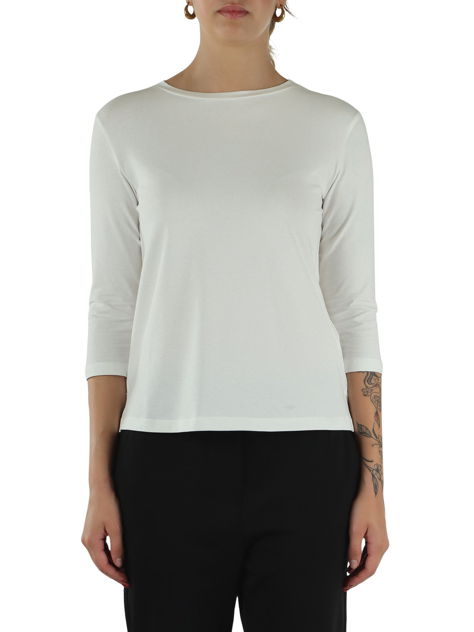 BIANCO | T-shirt in cotone stretch MULTIA