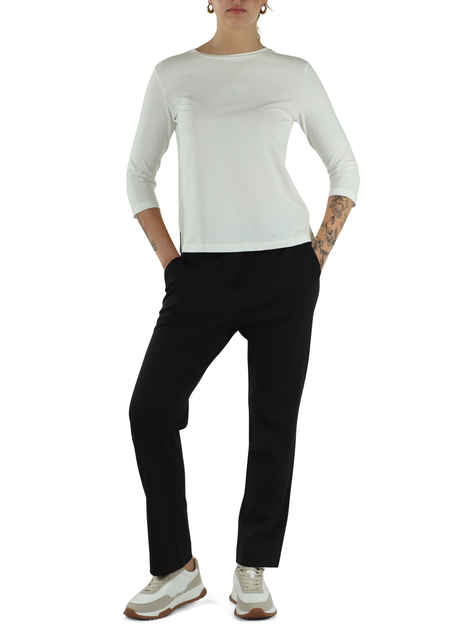 BIANCO | T-shirt in cotone stretch MULTIA