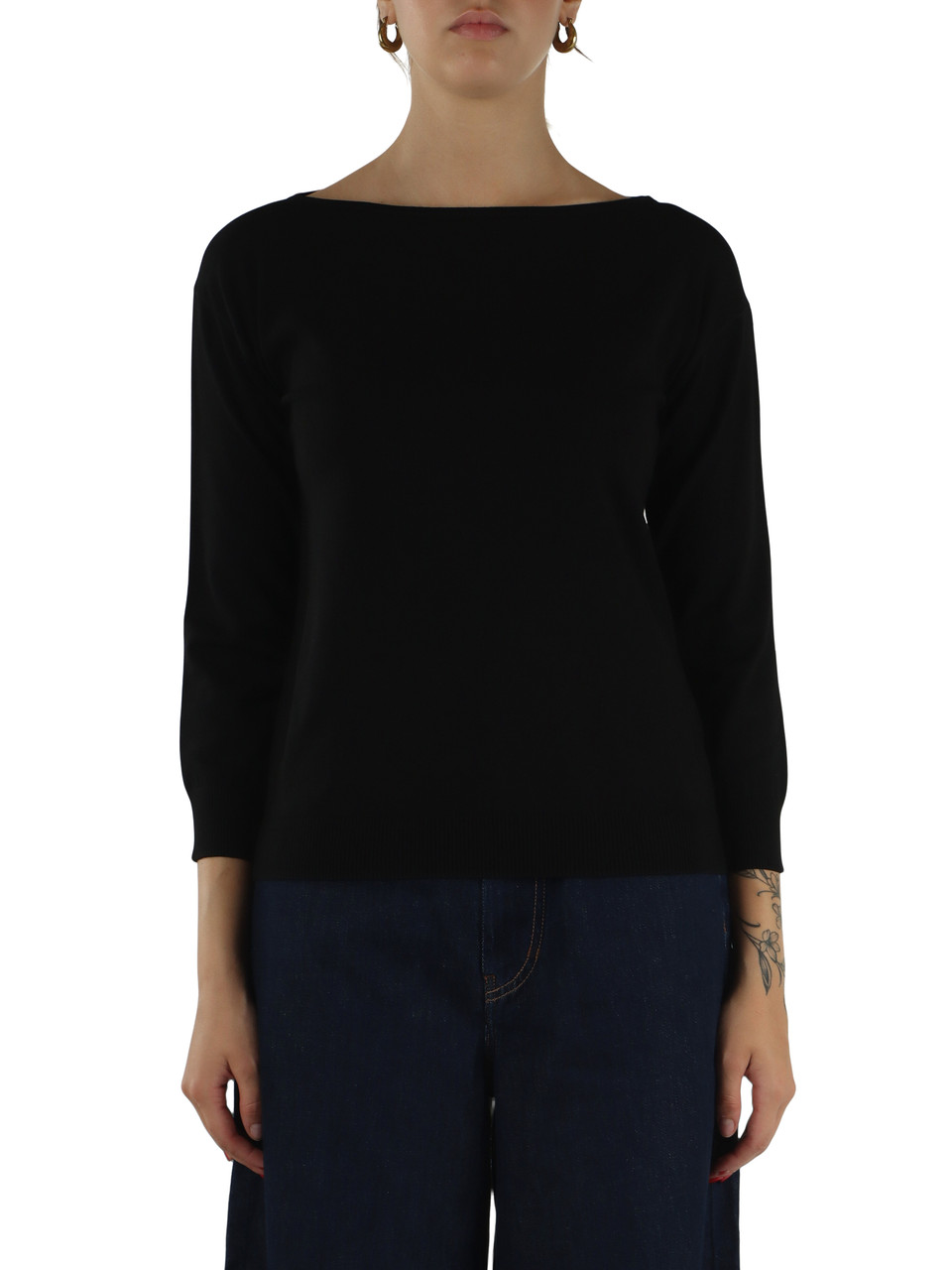 NERO | Maglia in misto viscosa STECCA