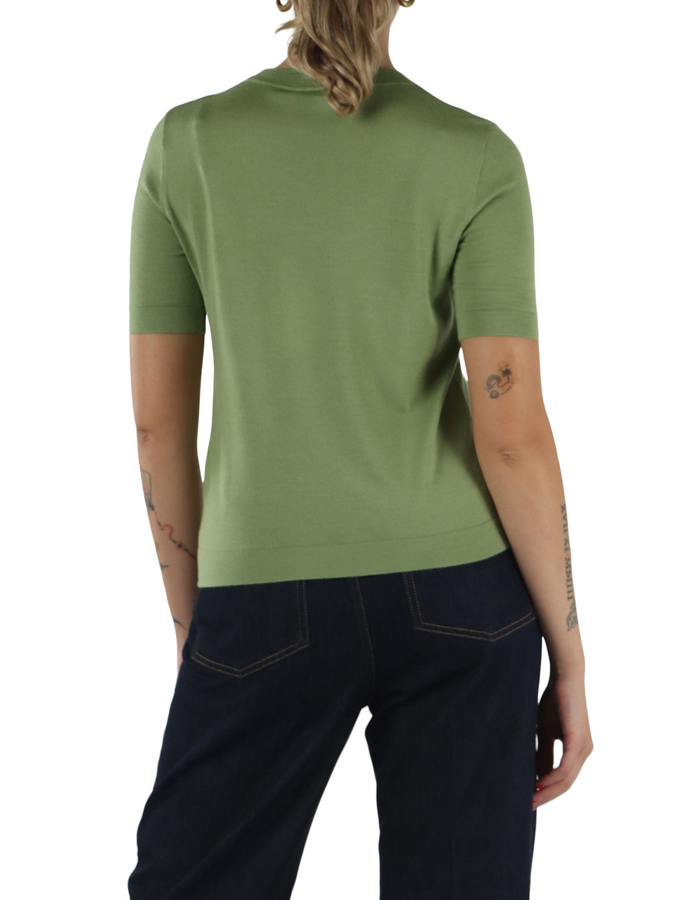 VERDE CHIARO | Maglia in lana, seta e cachemire TAPIOCA