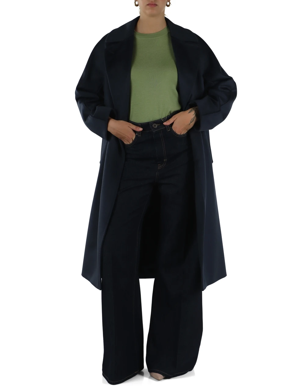 BLU | Cappotto in lana vergine RESINA