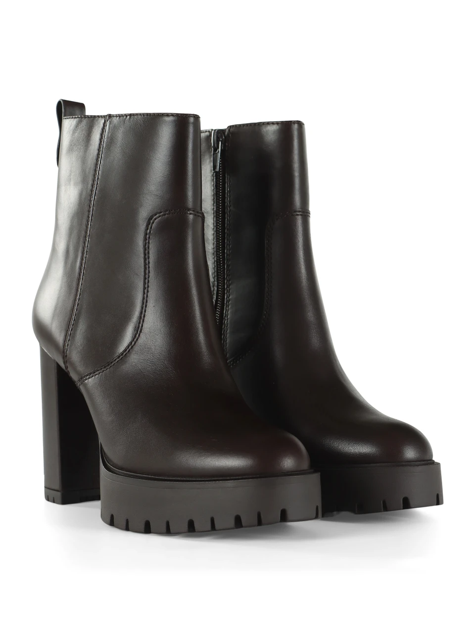 MARRONE | Stivaletti in pelle CLARA 01
