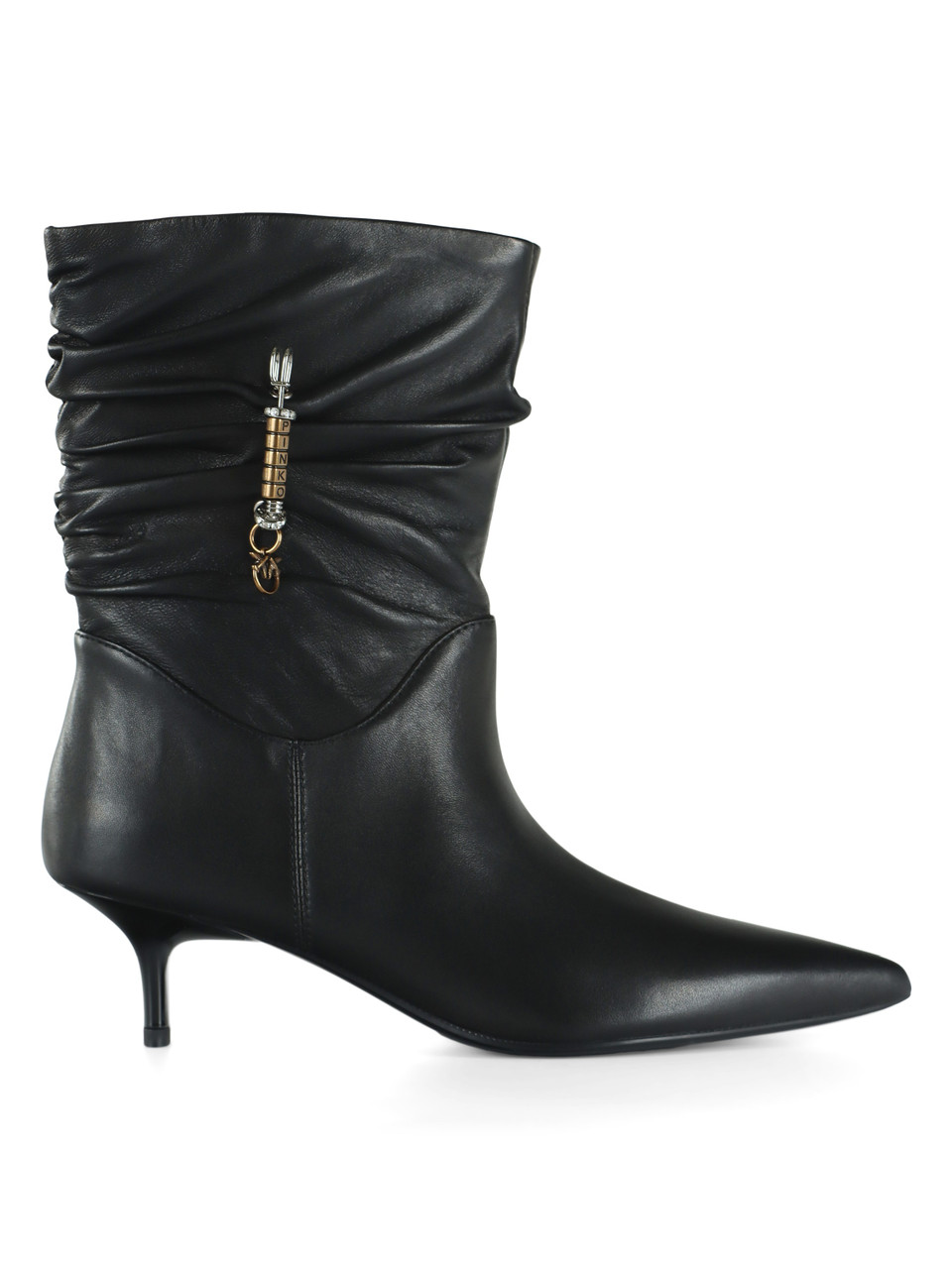 NERO | Stivaletti in nappa GLORIA 28 con tacco kitten