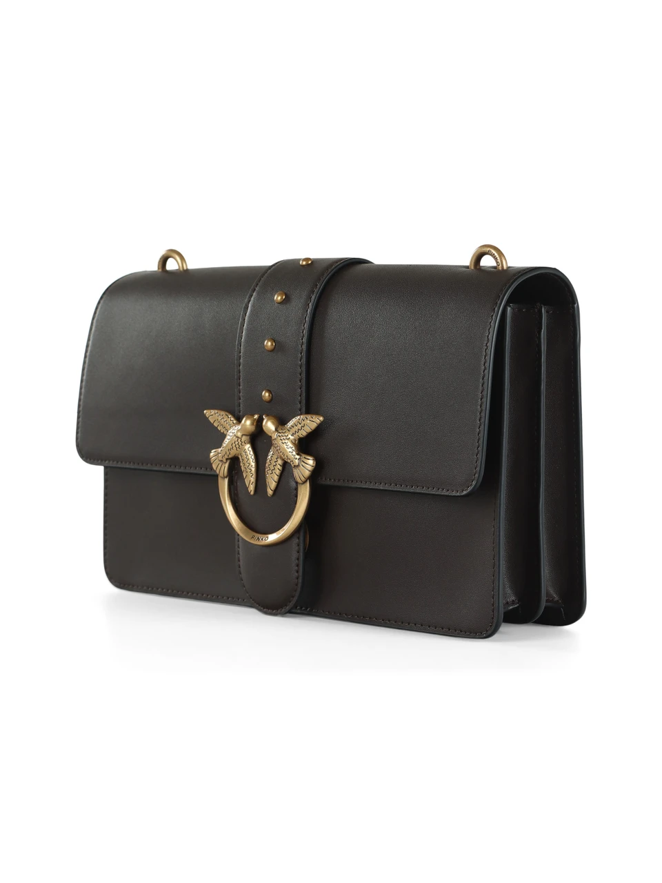 MARRONE | Borsa a tracolla in pelle LOVE ONE CLASSIC ST. CL.