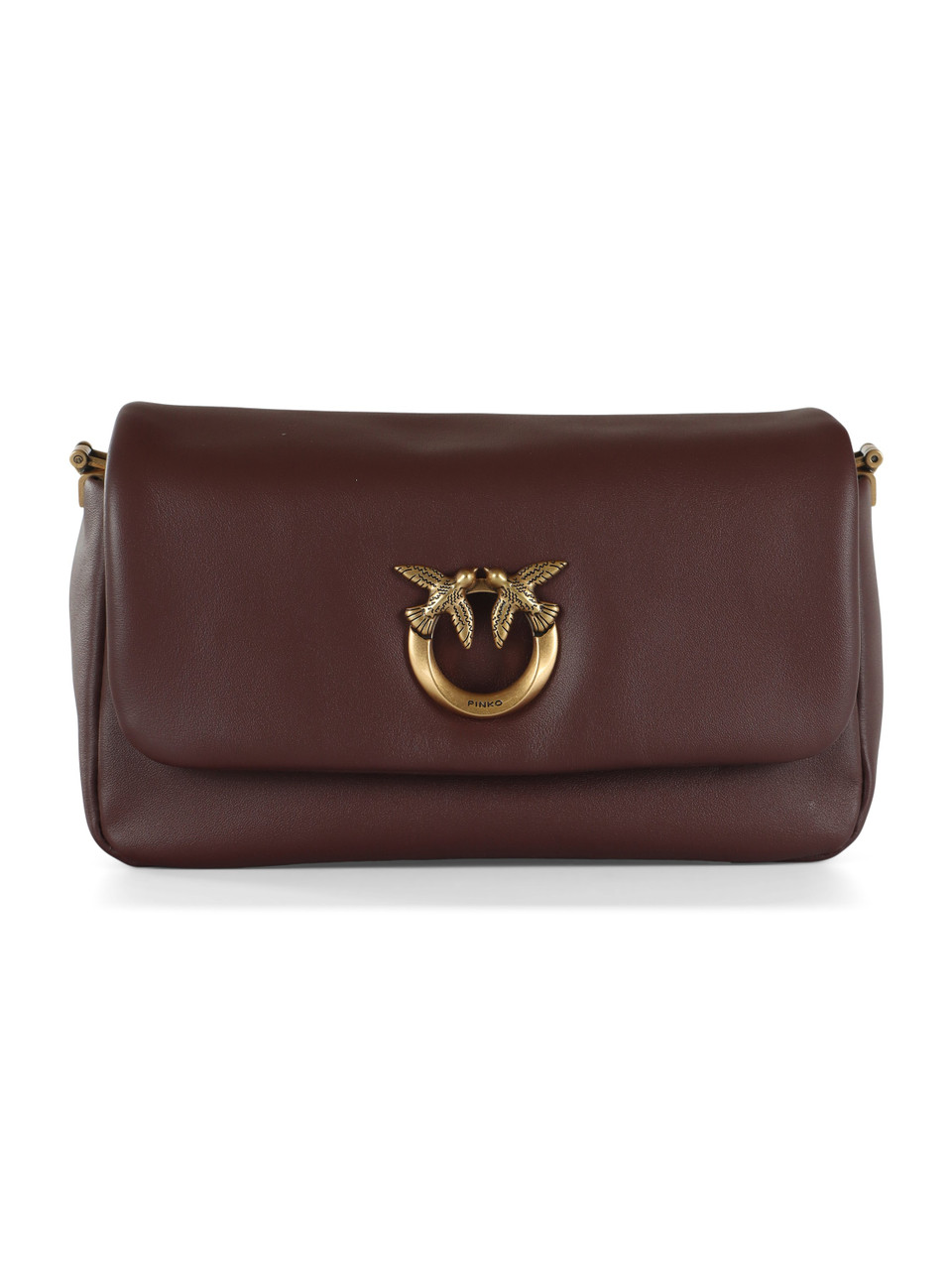 MARRONE | Borsa a tracolla in pelle CLICK SOFT HORIZONTAL MINI