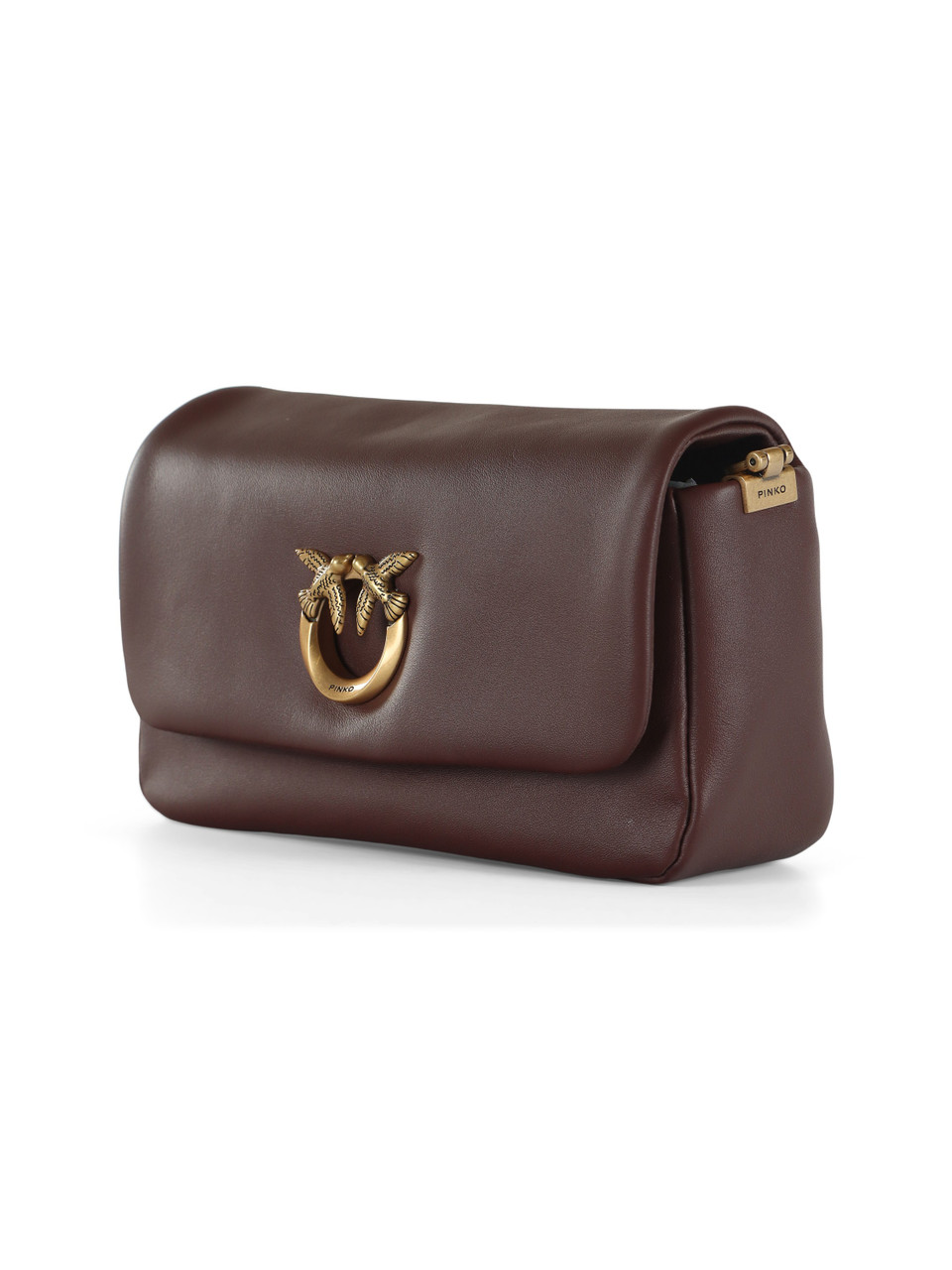 MARRONE | Borsa a tracolla in pelle CLICK SOFT HORIZONTAL MINI