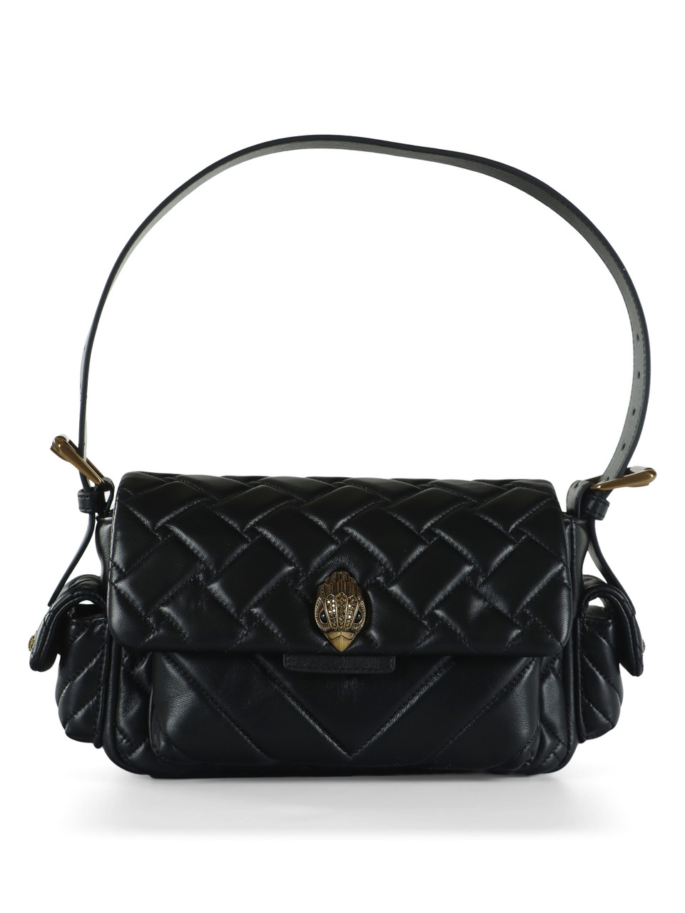NERO | Borsa a spalla in pelle trapuntata KENSINGTON MULTIPOCKET