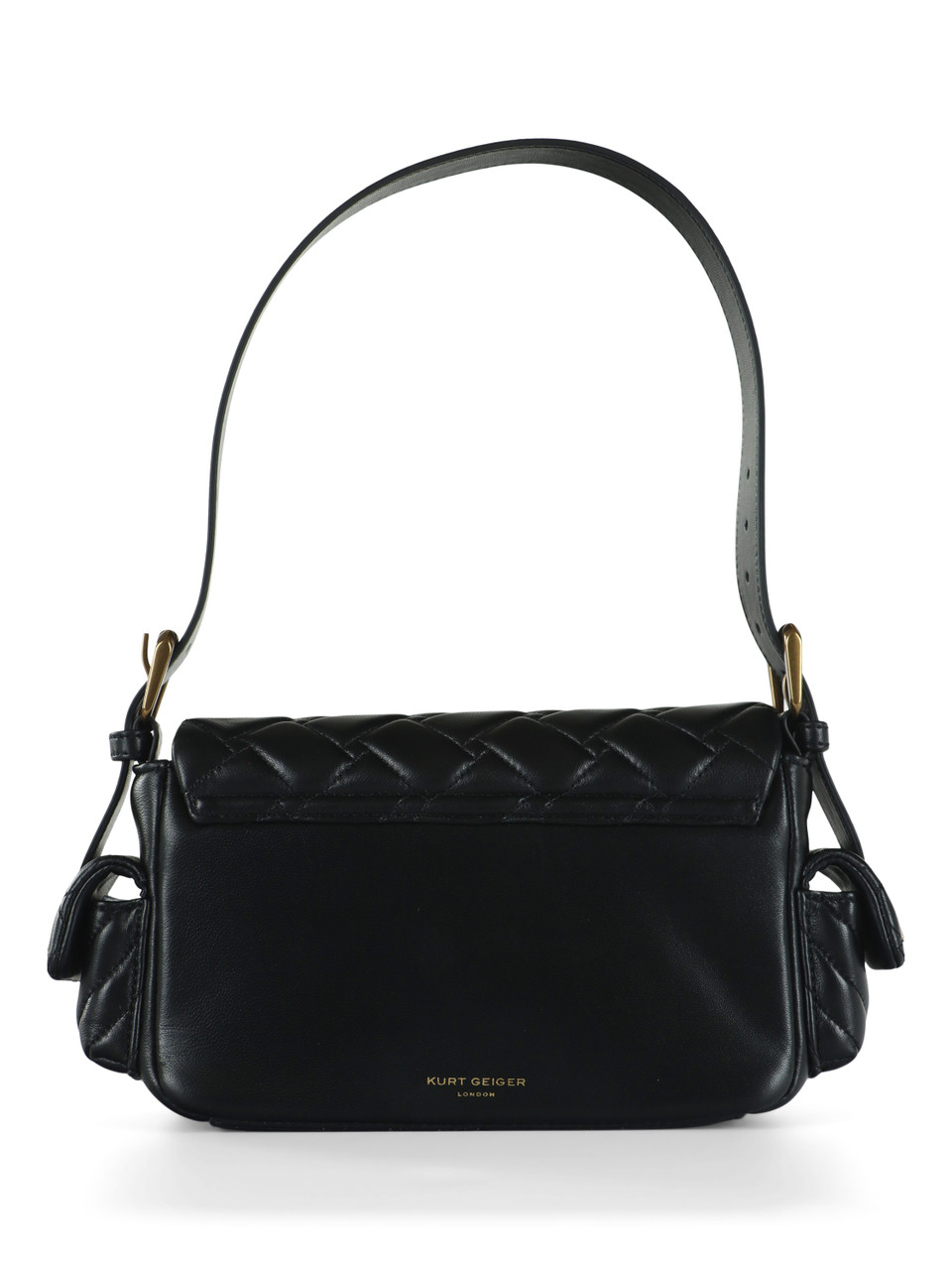 NERO | Borsa a spalla in pelle trapuntata KENSINGTON MULTIPOCKET