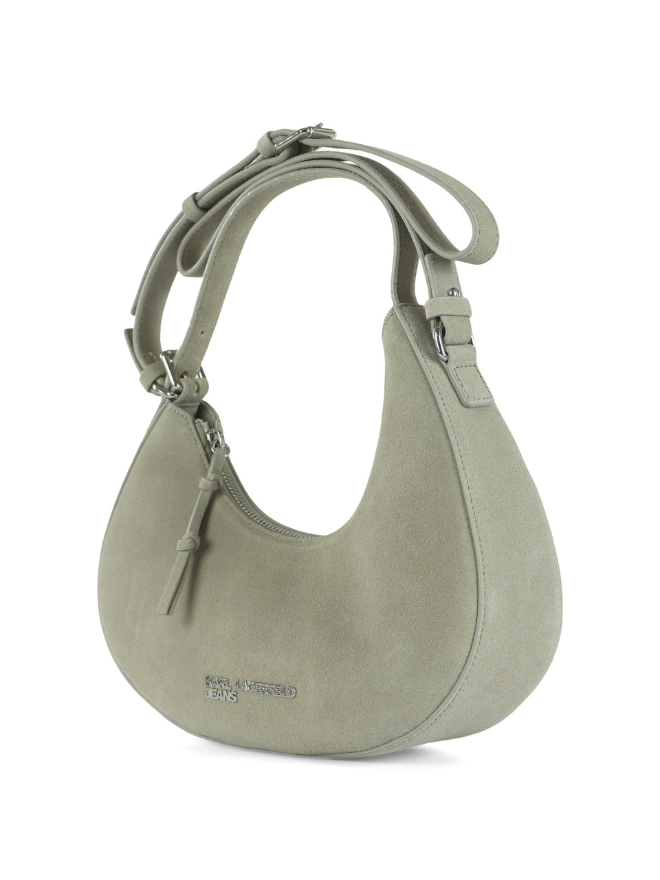 SALVIA | Borsa a spalla KLJ ROUNDED SUEDE TOP HANDLE
