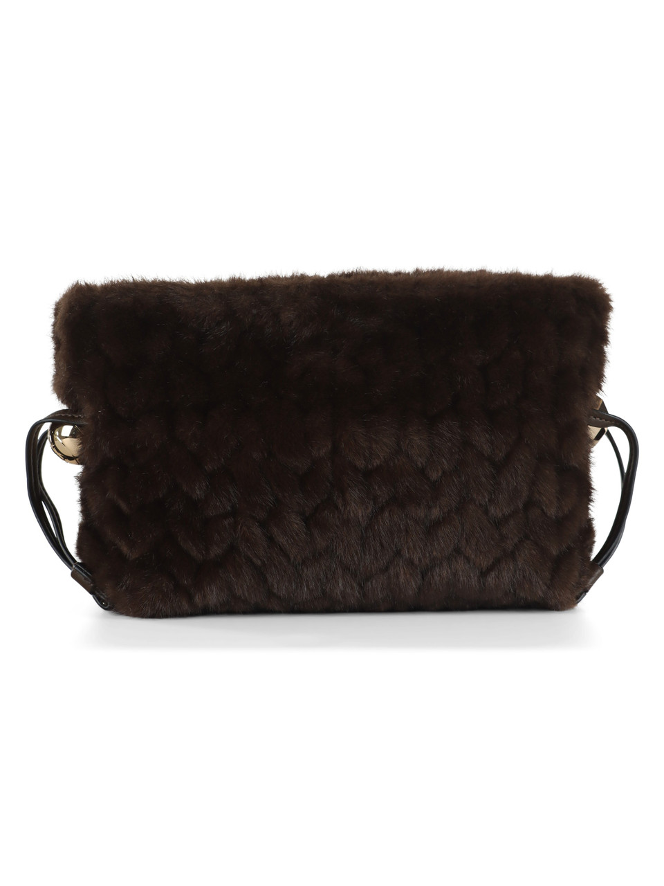 MARRONE | Borsa hobo in ecopelliccia RICCY Small