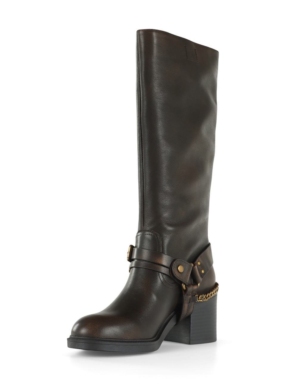 MARRONE | Stivali in pelle COLBY 01