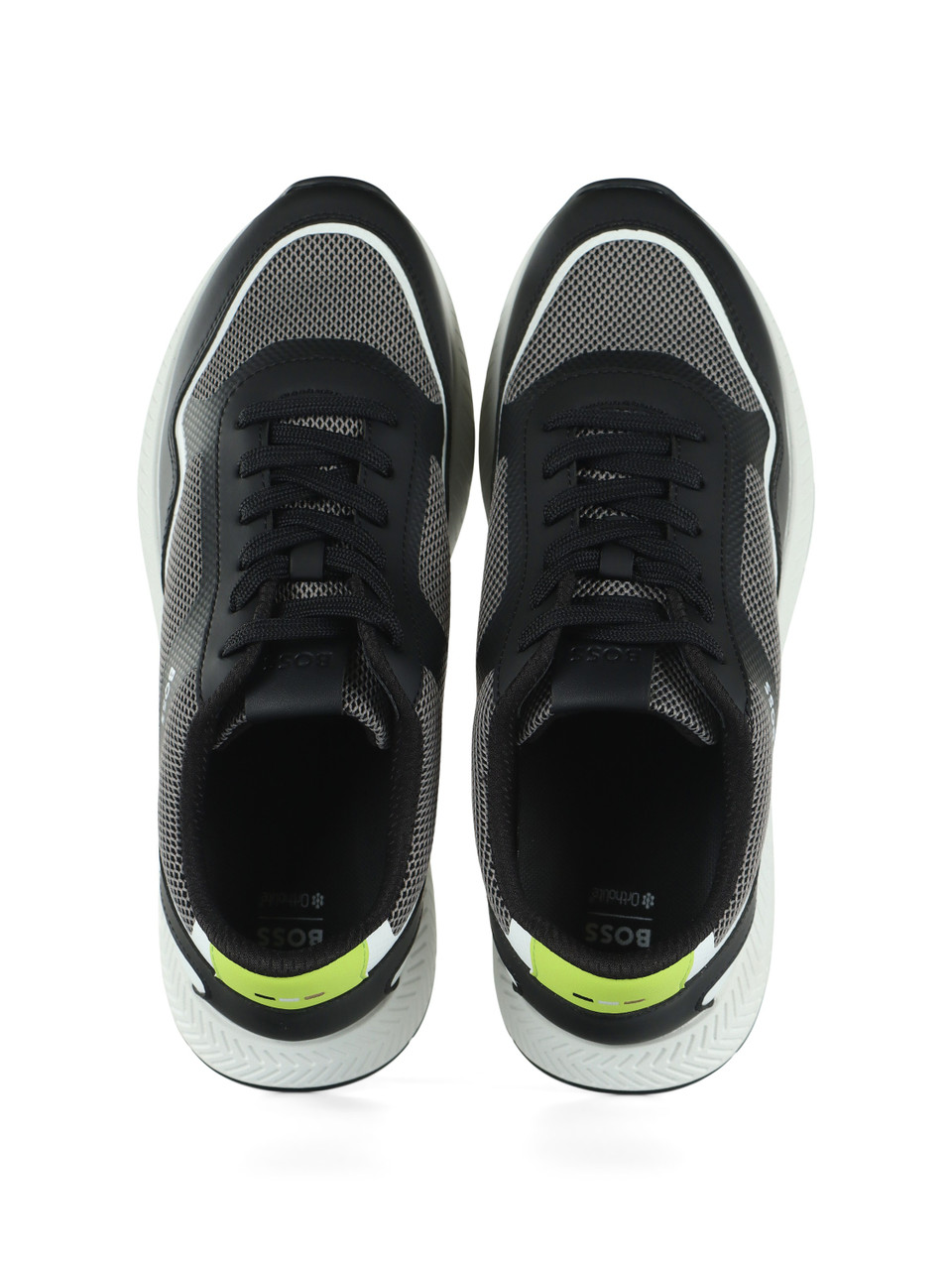 BIANCO/NERO | Sneakers in tessuto ed ecopelle TITANIUM RUNN