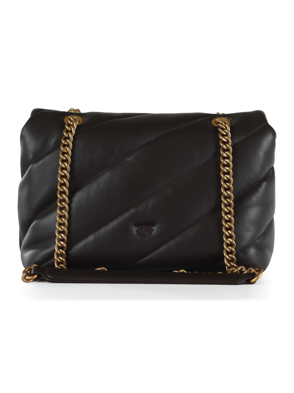 BRAUN | LOVE PUFF CLASSIC CL Umhängetasche aus gestepptem Leder.