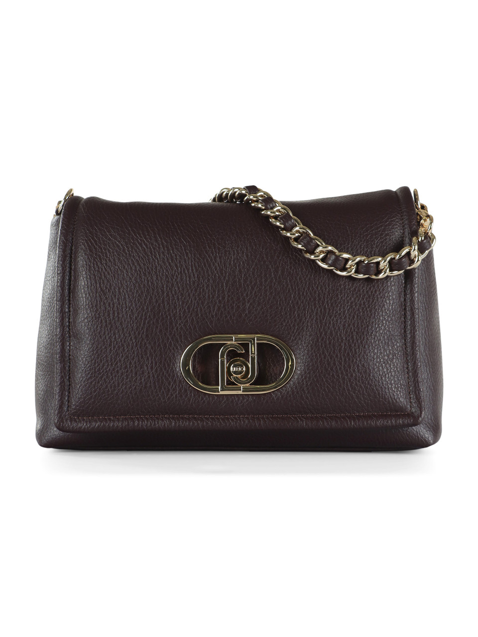 borgogna | Borsa a tracolla effetto martellato LAPUFFY Large
