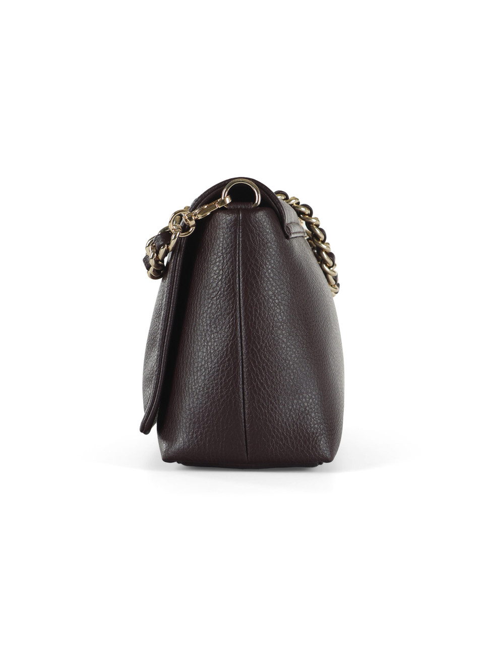 borgogna | Borsa a tracolla effetto martellato LAPUFFY Large