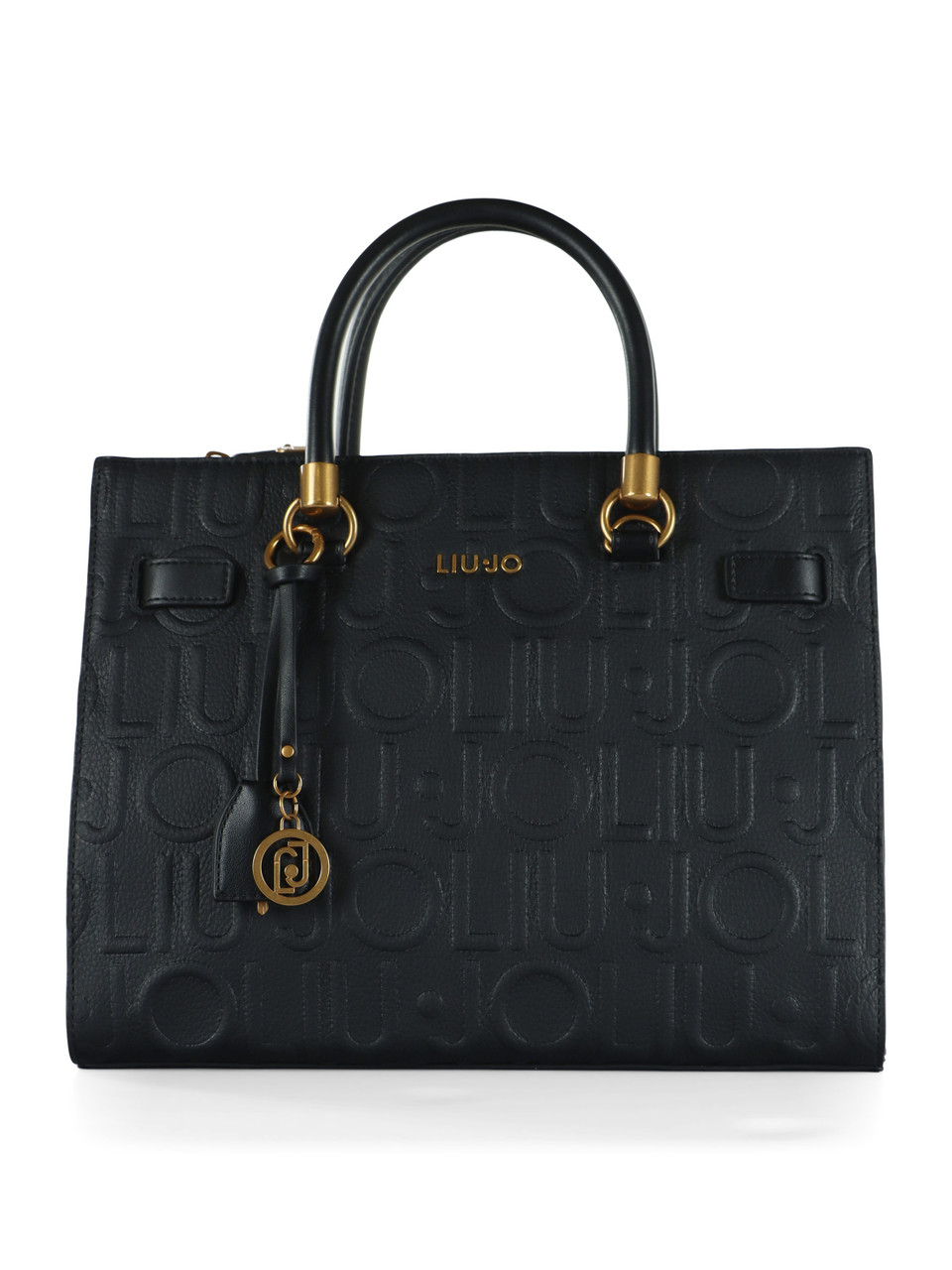 NERO | Borsa a mano MANH Medium con logo impresso