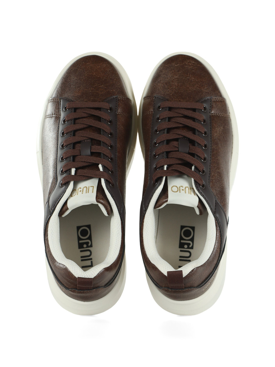 MARRONE | Sneakers BIG 05 effetto craquelè
