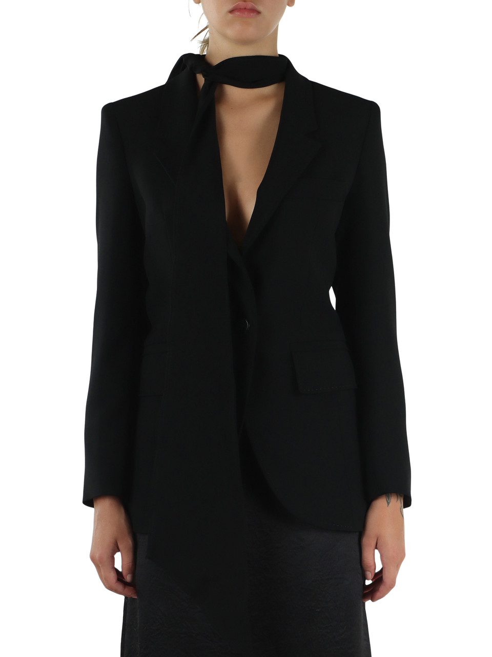 NERO | Giacca in crepe enver satin OTTONE