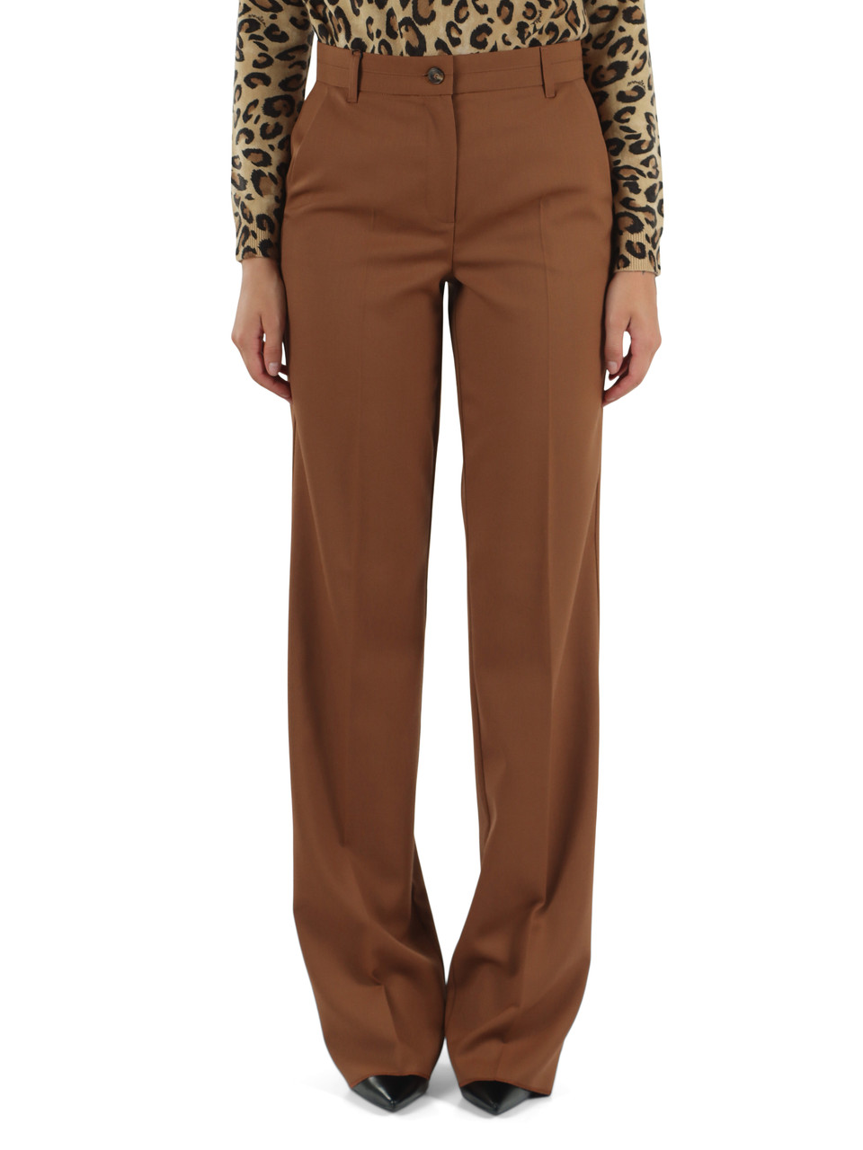 MARRONE CHIARO | SPORT: Pantalone in gabardina di misto lana vergine NEMBO